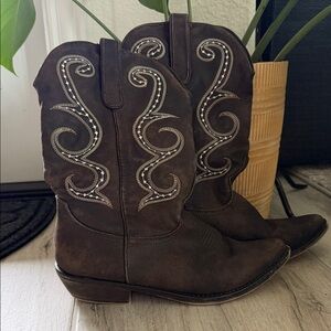 American Rag Cowboy Boots Brown Southern Country 8.5 Western